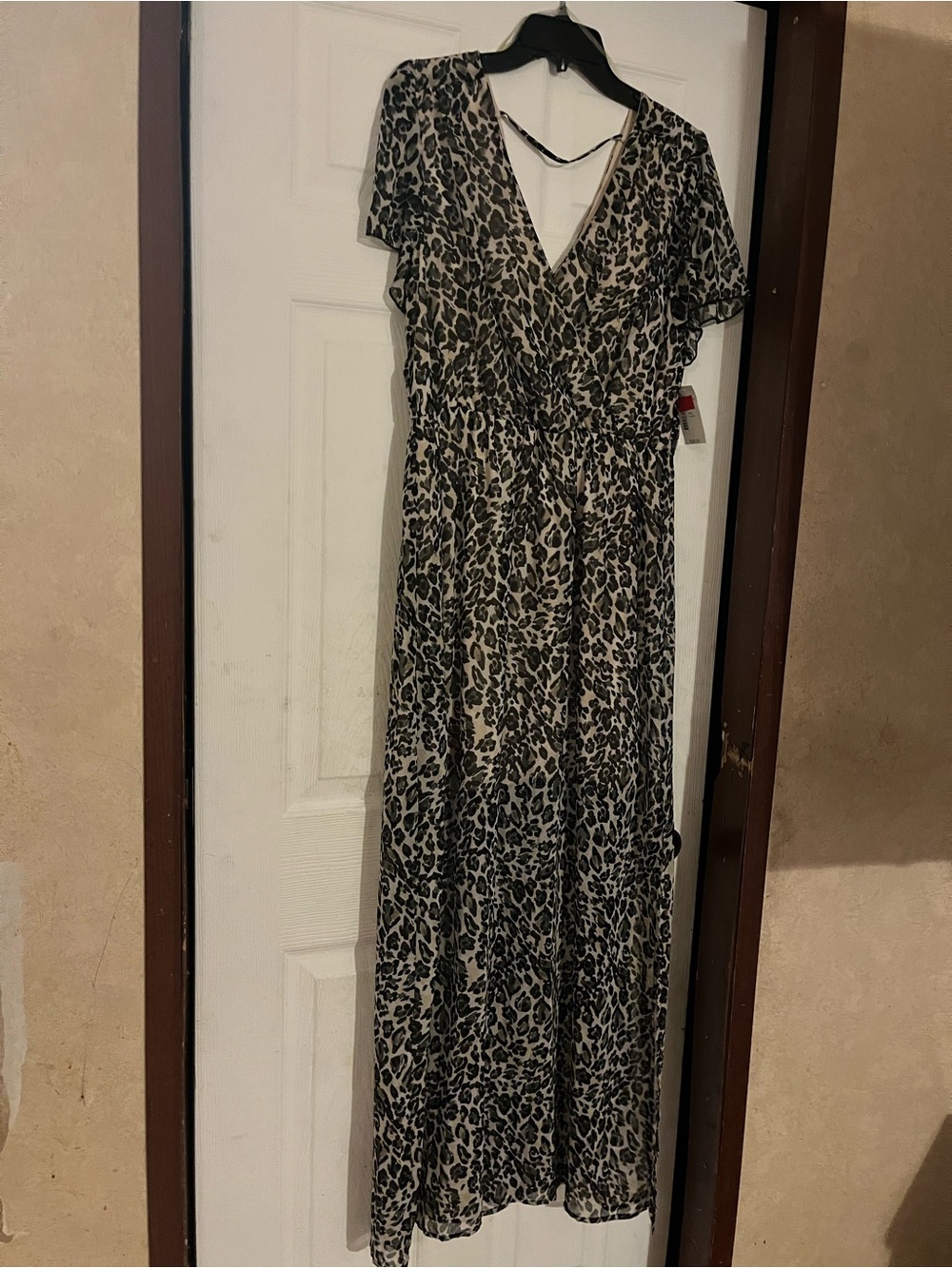 Listing Title: NWT Bailey Blue Sheer Leopard Print Maxi Dress XL